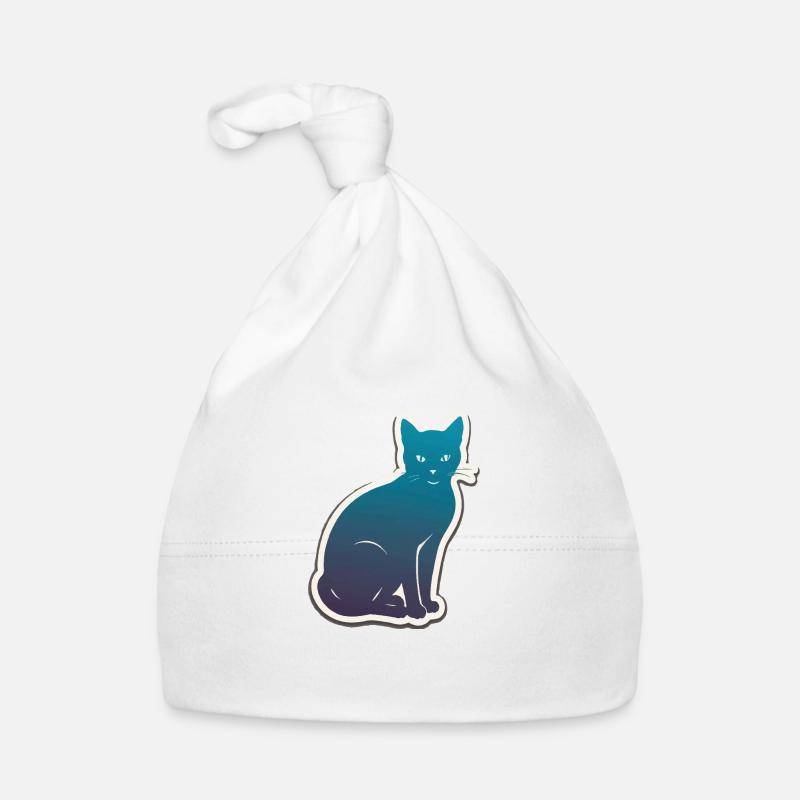Cat Silhouette Organic Baby Cap