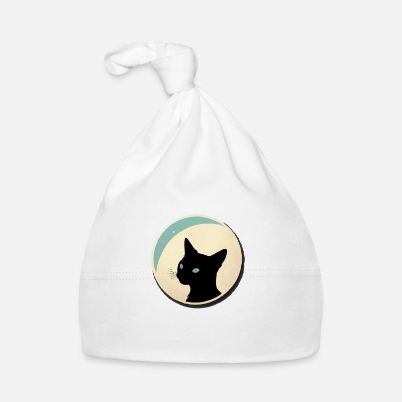 Cat Silhouette Organic Baby Cap