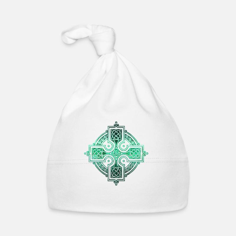 Celtic circles corners swatches gothic symbols Organic Baby Cap