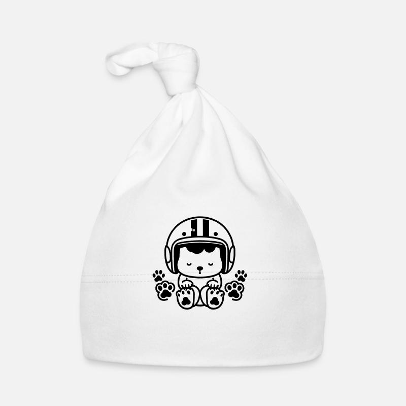 Chien avec Casque Bonnet bio Bébé