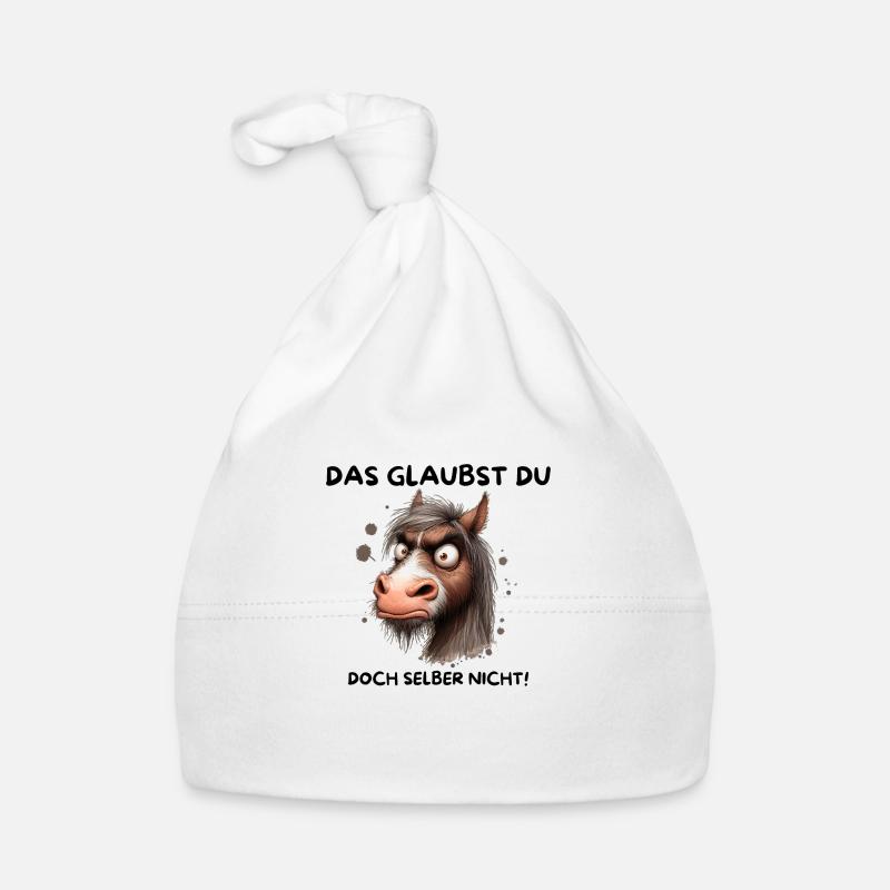 Ungläubiges Pferd Baby Bio-Mütze