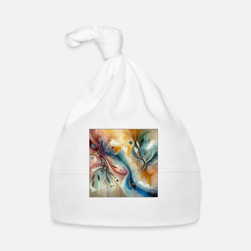 Energetic Essence - Abstract Painting Organic Baby Cap
