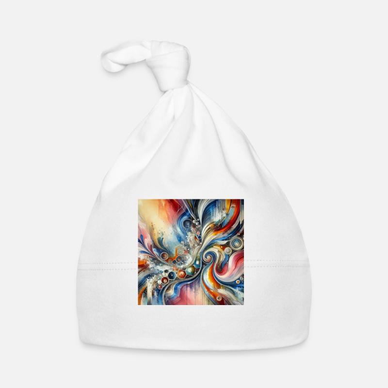 Échos vivants - Peinture abstraite Bonnet bio Bébé