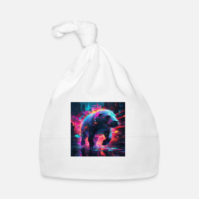 Neon Seekuh Baby Bio-Mütze