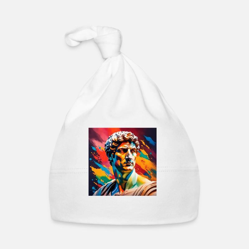 Michelangelo David coloured Organic Baby Cap