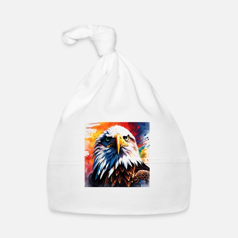 Adler farbig Baby Bio-Mütze