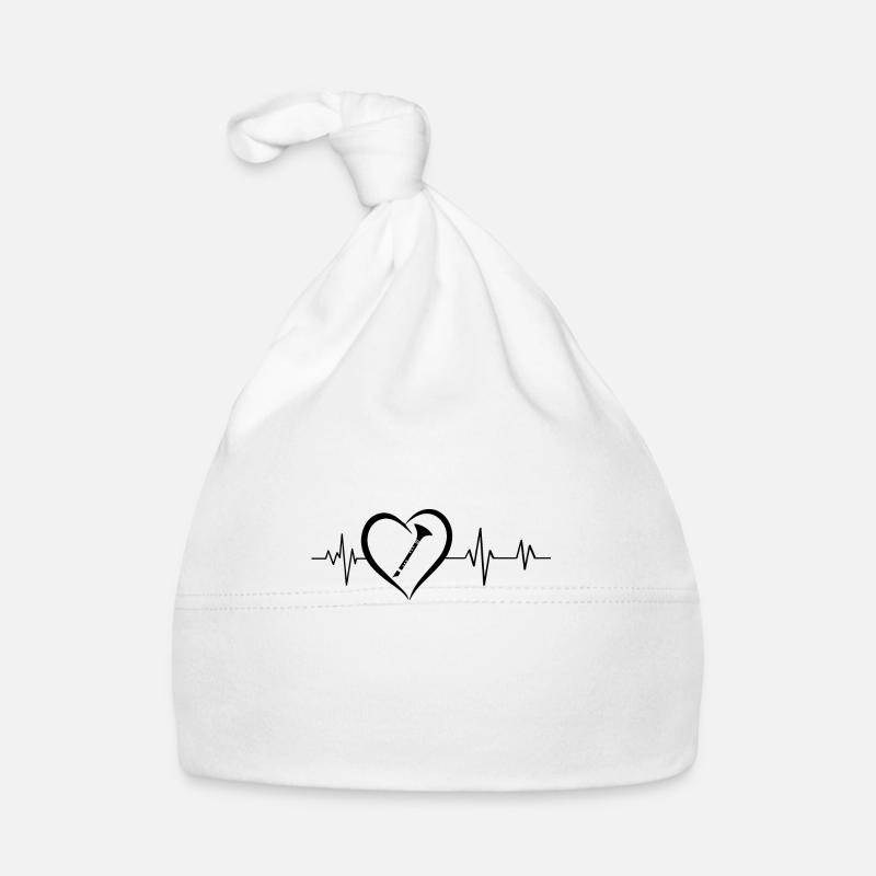 Herzschlag-Klarinette Baby Bio-Mütze