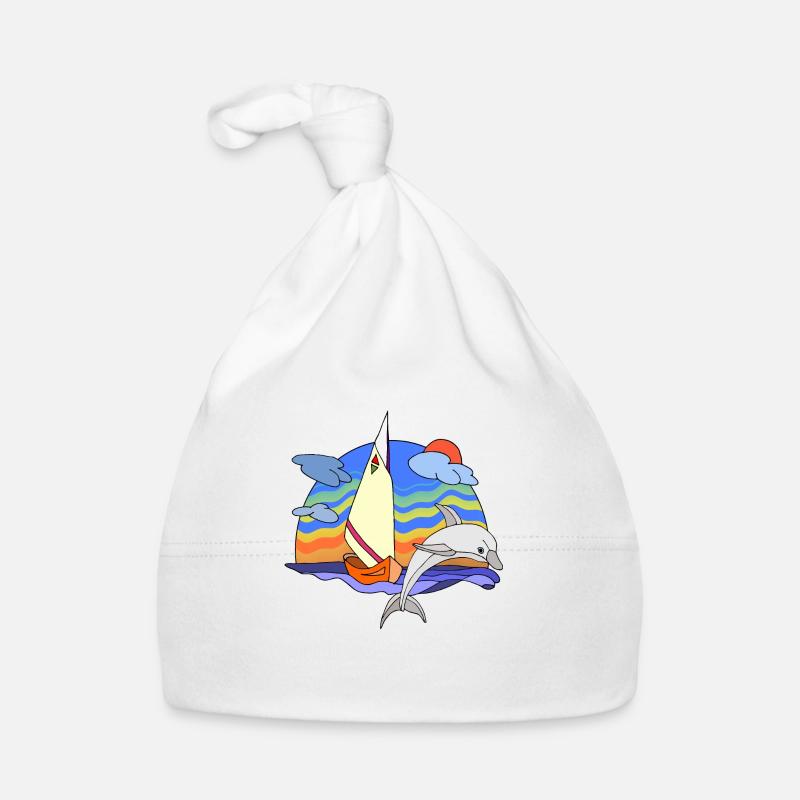 Sailboat Organic Baby Cap