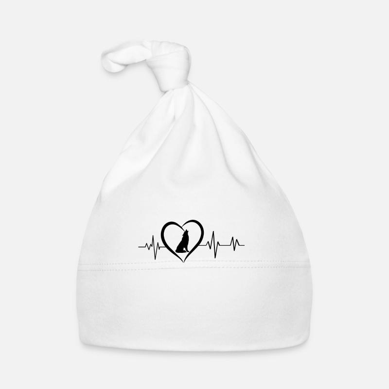 Wolf Herzschlag Baby Bio-Mütze