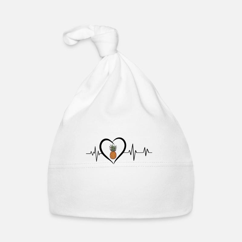 Pineapple heartbeat Organic Baby Cap