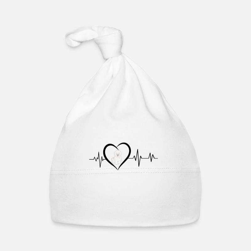 Bichon Herzschlag Baby Bio-Mütze