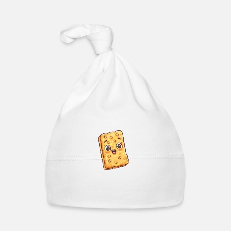 Crispy Muesli Bar Cartoon Style Organic Baby Cap