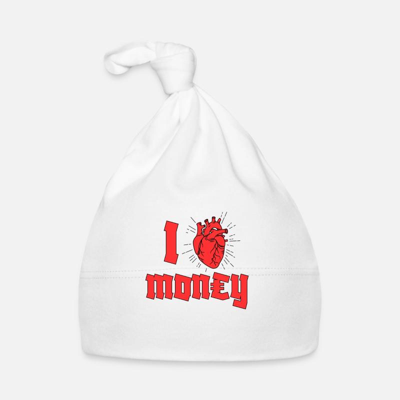 Ich Herz Geld Baby Bio-Mütze