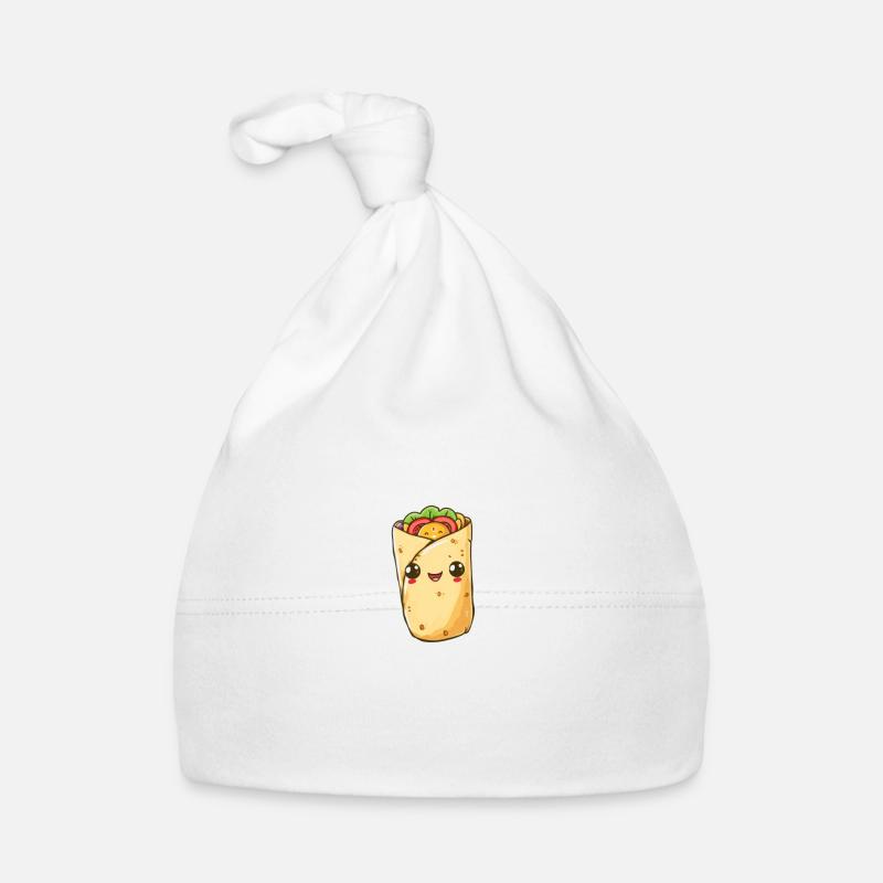 Appetizing Wrap Kebab Cartoon Organic Baby Cap