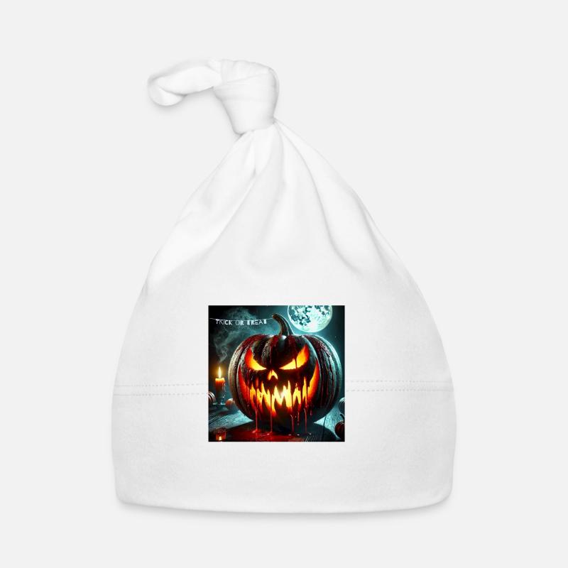 Blutiger halloween Kürbis Baby Bio-Mütze