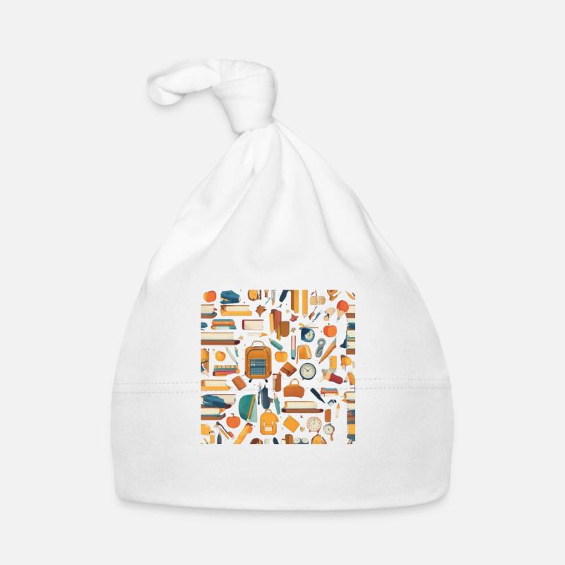 Préparation pour la rentrée scolaire - Bonnet bio Bébé - blanc