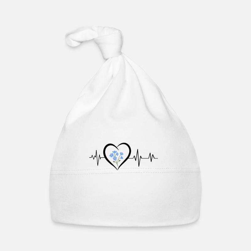 battement de cœur fleurs Bonnet bio Bébé