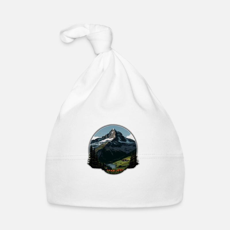 Swiss Mountains Organic Baby Cap