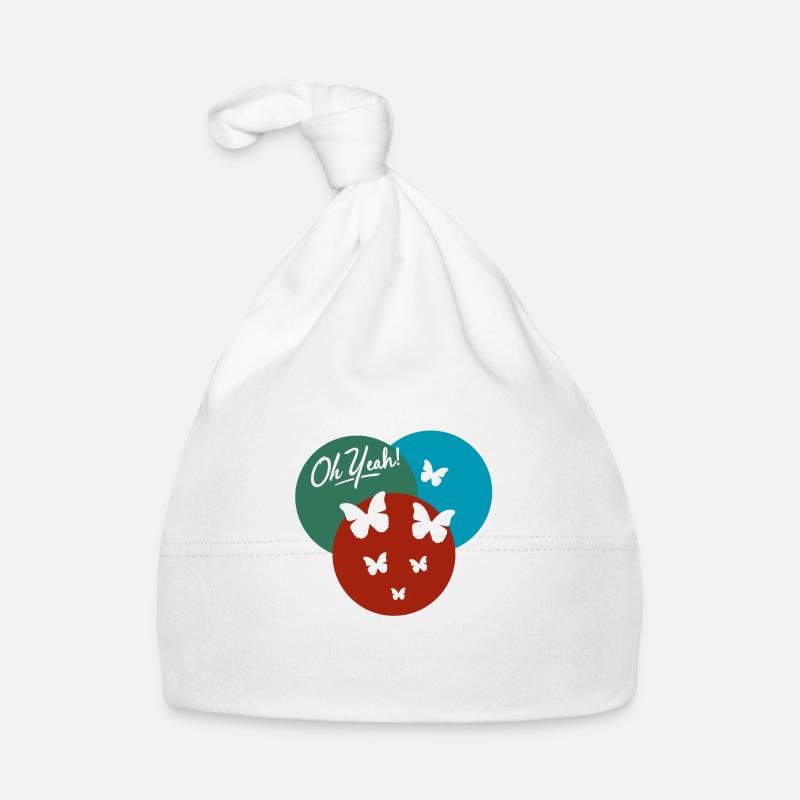 Oh yes butterfly Organic Baby Cap