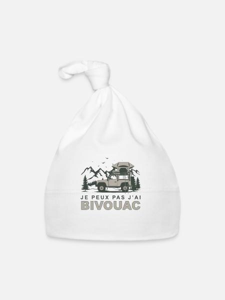 Bivouac 11 - Bonnet bio Bébé - blanc - Devant
