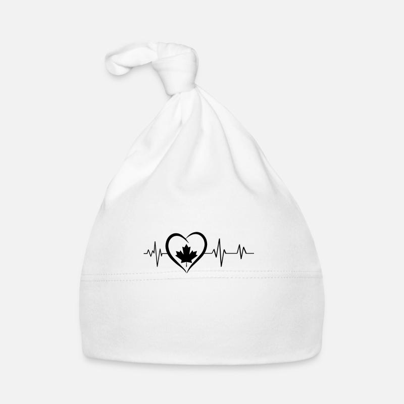 Heartbeat Maple Leaf Organic Baby Cap