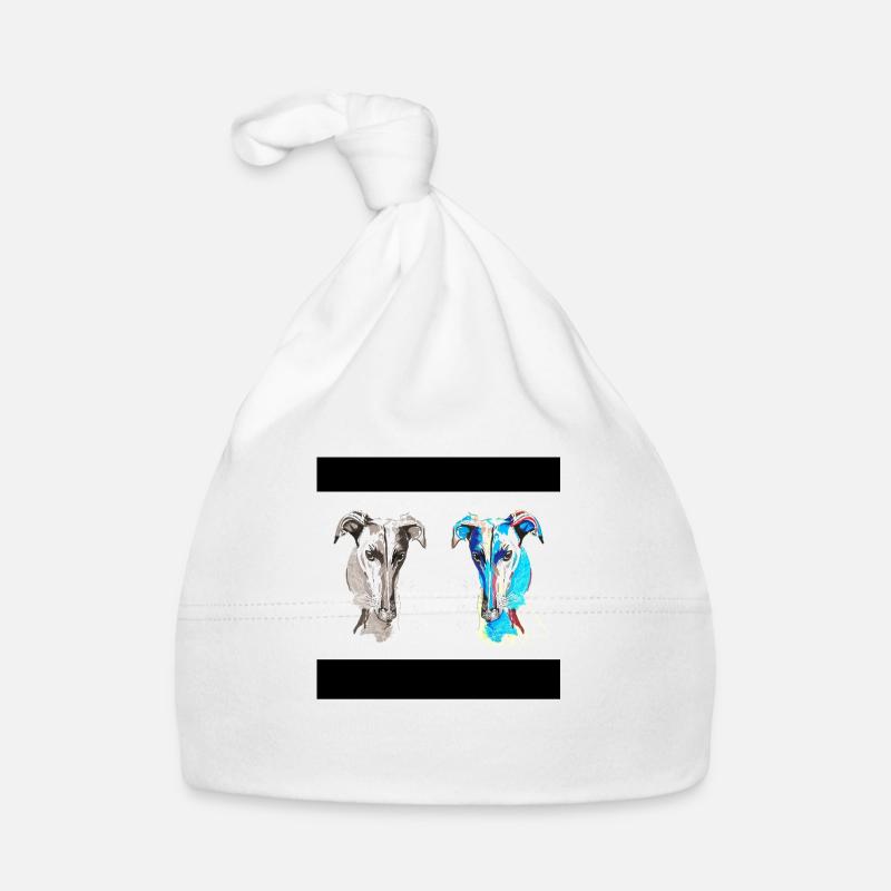 Windhund Freunde Baby Bio-Mütze