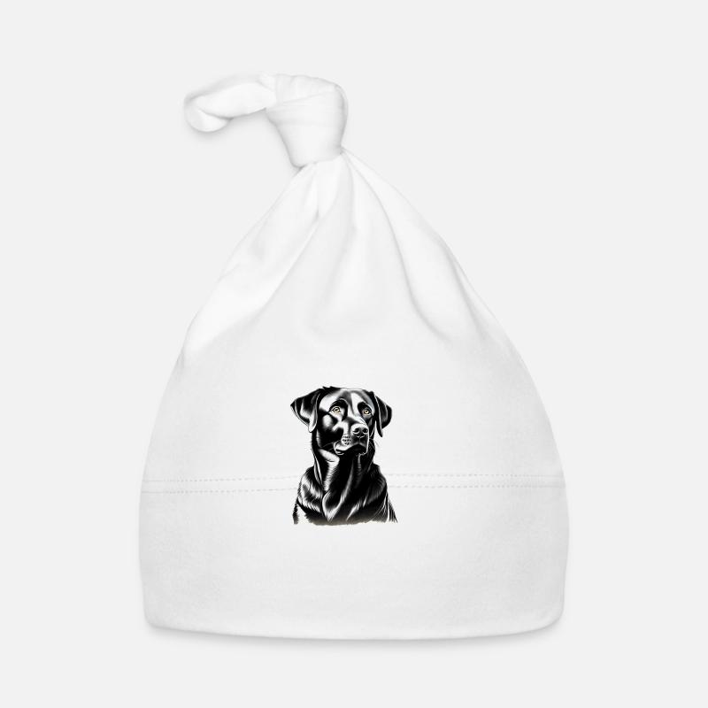 Chien labrador retriever noir Bonnet bio Bébé