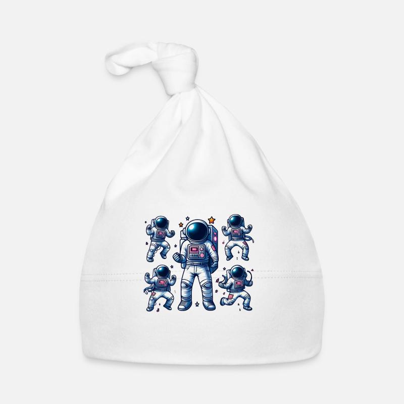 Voyage Spatial - Astroanut Lune Planet Bonnet bio Bébé