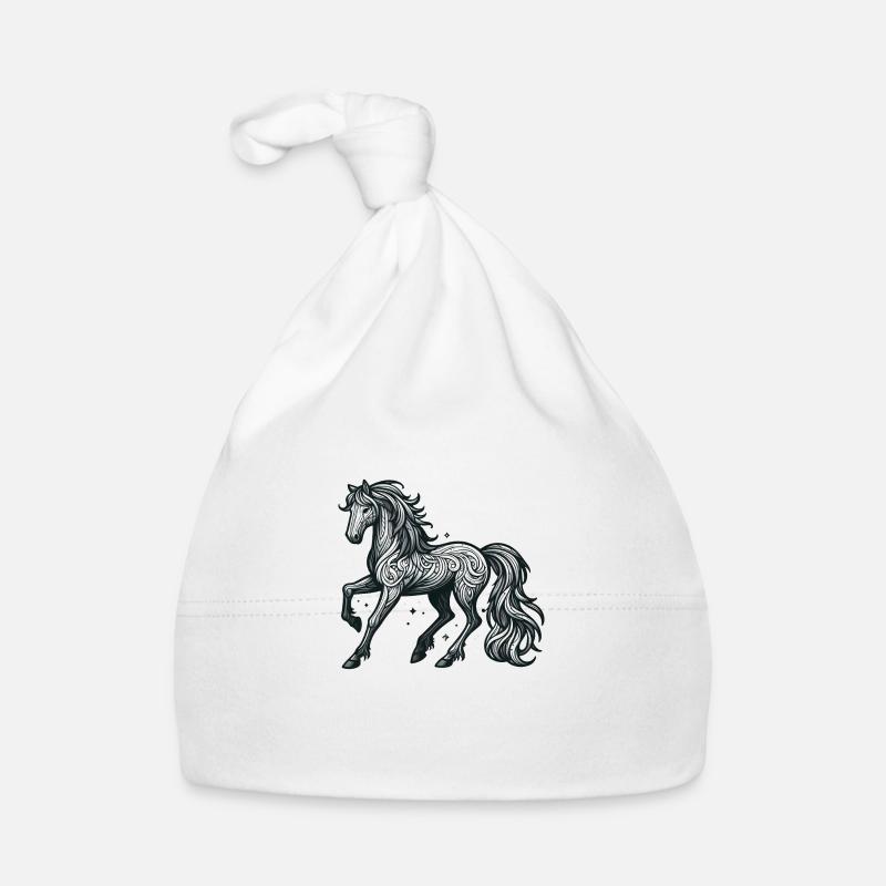 Equestrian Horse Organic Baby Cap