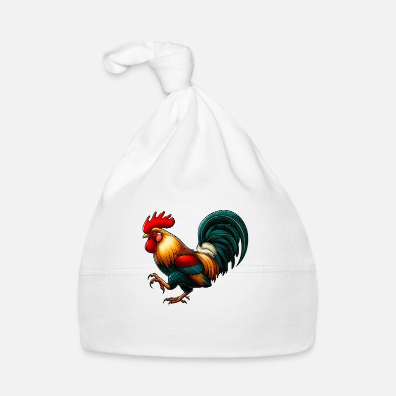 Rooster Pet Organic Baby Cap