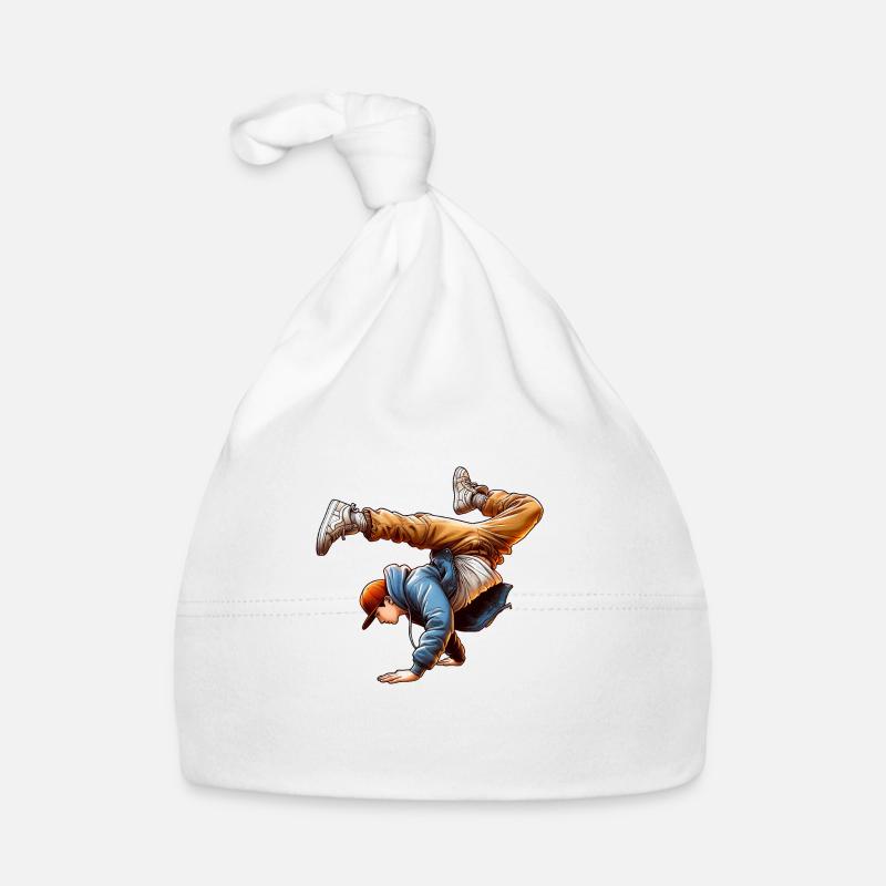 Energetic Breakdance Dance Steps Organic Baby Cap