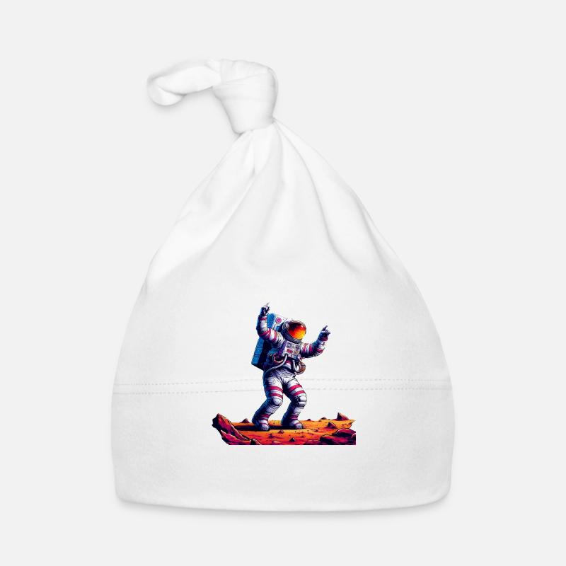 A Space Voyage, Astroanut Moon Planet Organic Baby Cap