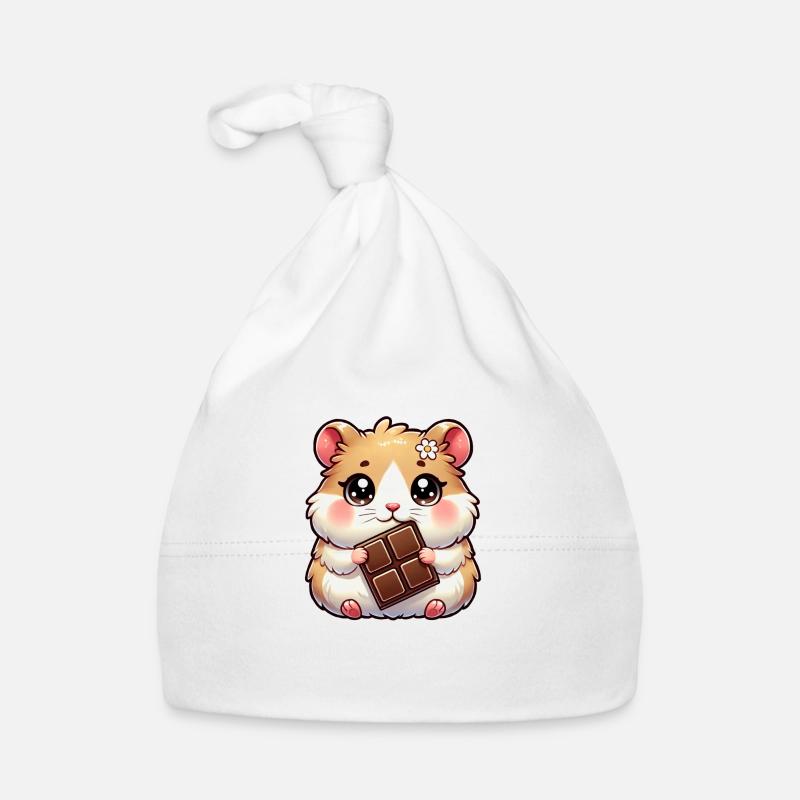 Schoko Hamster Baby Bio-Mütze