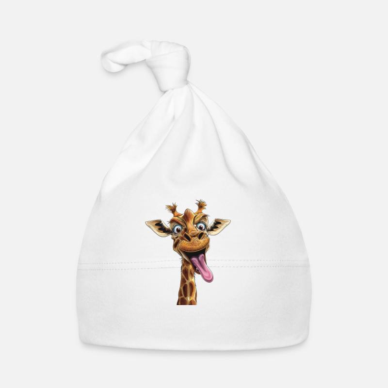 Funny Giraffe Organic Baby Cap