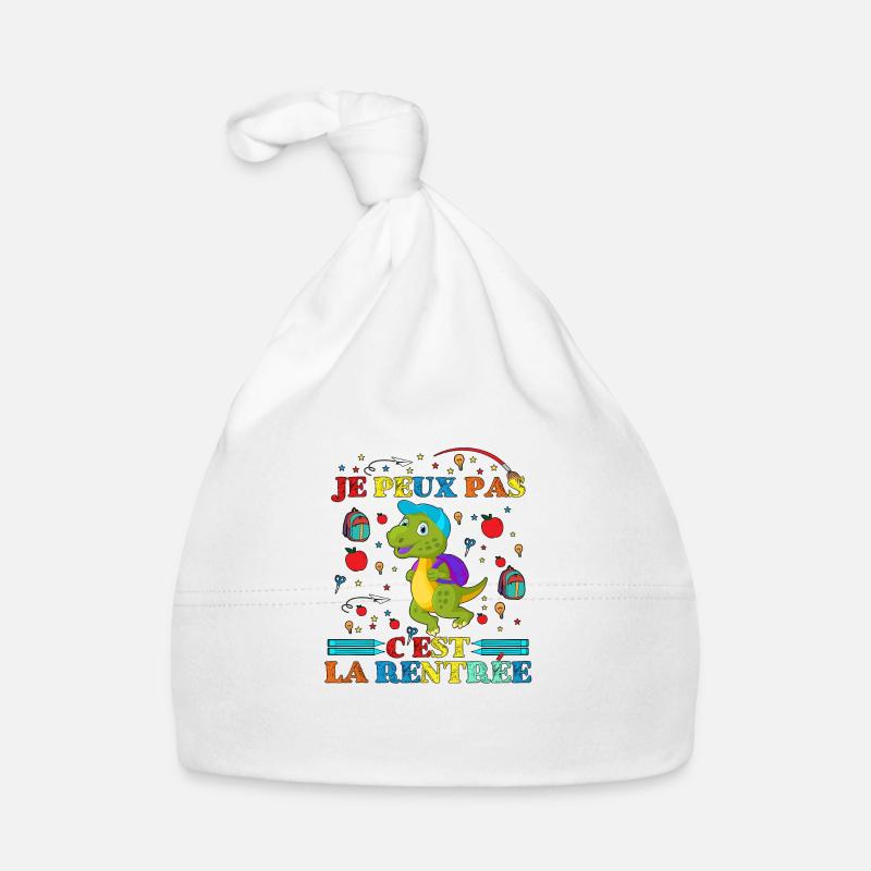 J'Peux Pas C'est la Rentrée Cadeau Rentrée Scolair Bonnet bio Bébé