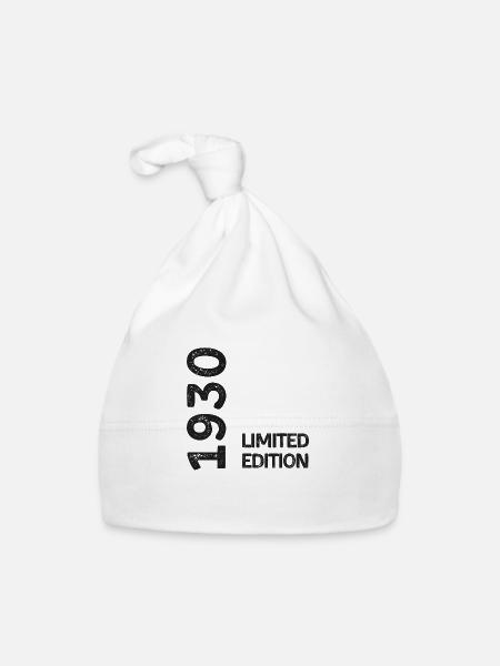 1930 Limited Edition - Organic Baby Cap - white - Front