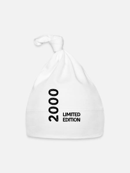 2000 Limitierte Auflage - Baby Bio-Mütze - Weiß - Vorne
