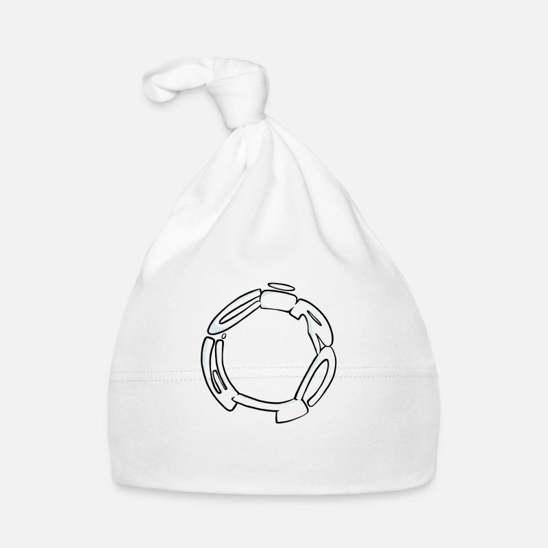 Graff Circle (Black & White) Organic Baby Cap