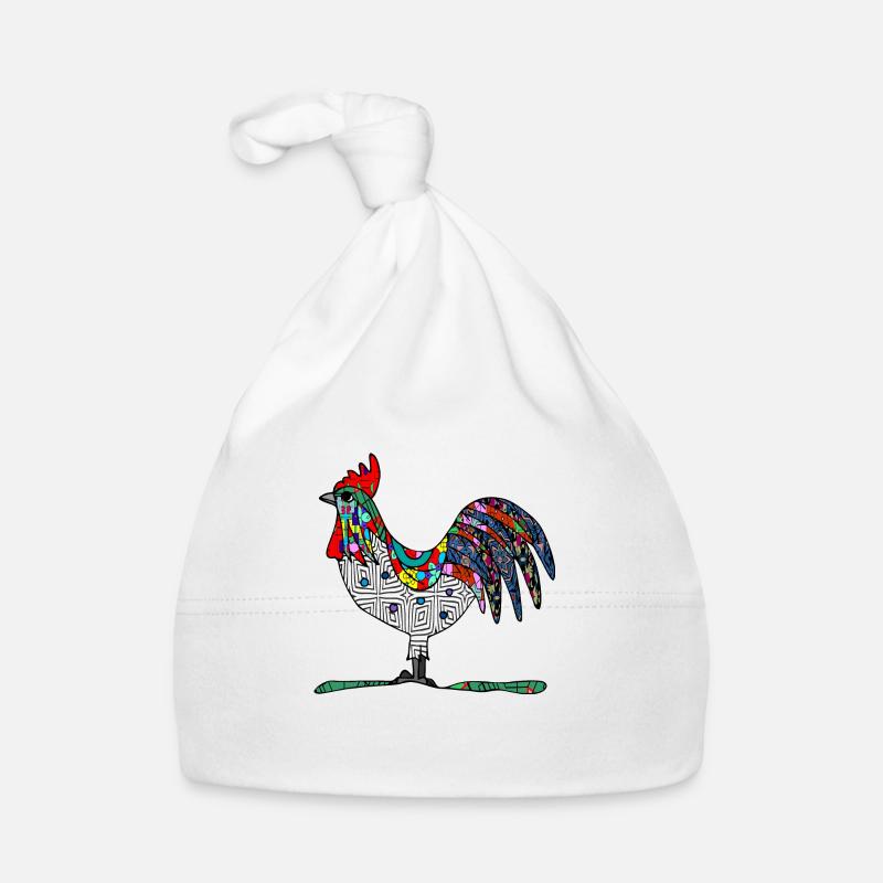 Rooster Organic Baby Cap