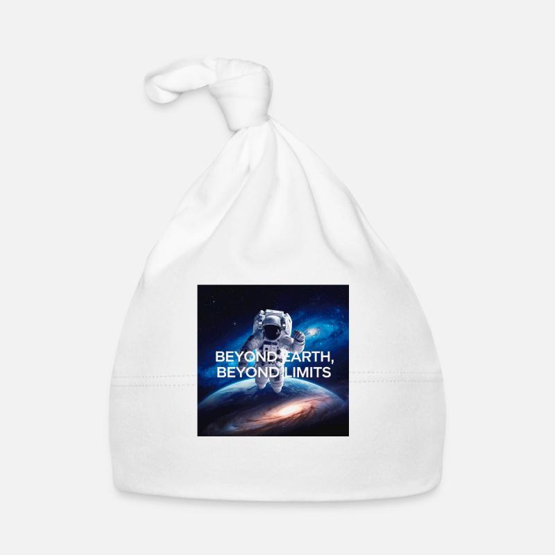 Beyond earth, beyond limits - Baby Bio-Mütze - Weiß