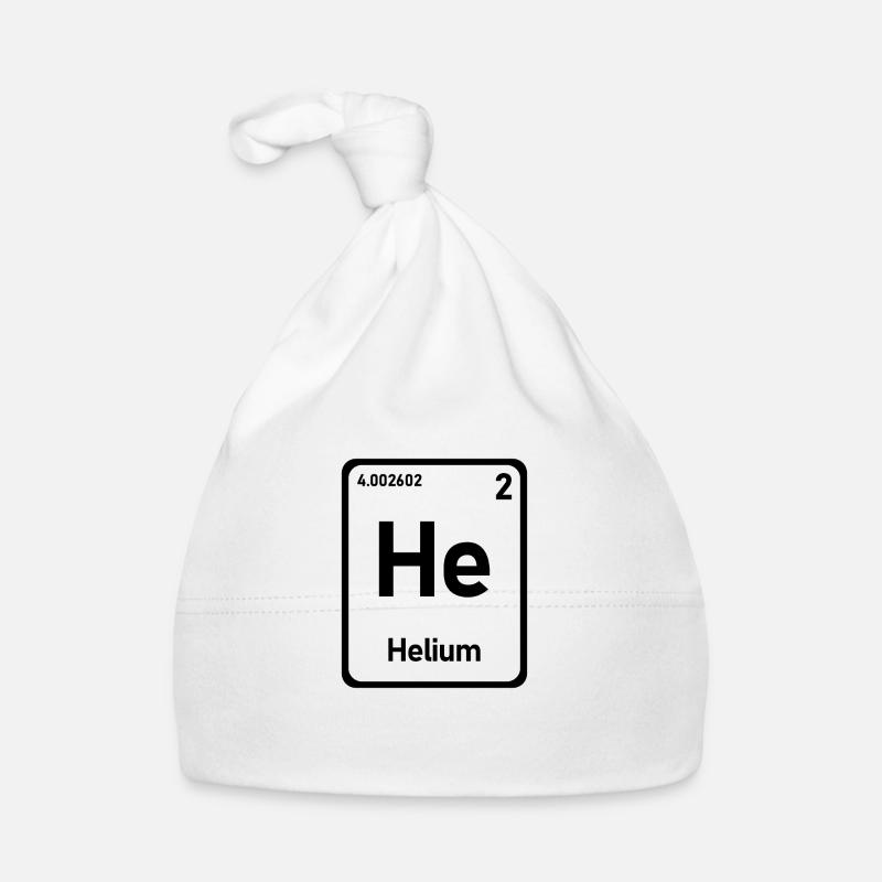 Periodisches Element Helium Baby Bio-Mütze