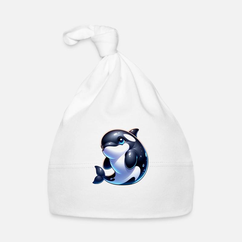 Orca Wal Baby Bio-Mütze