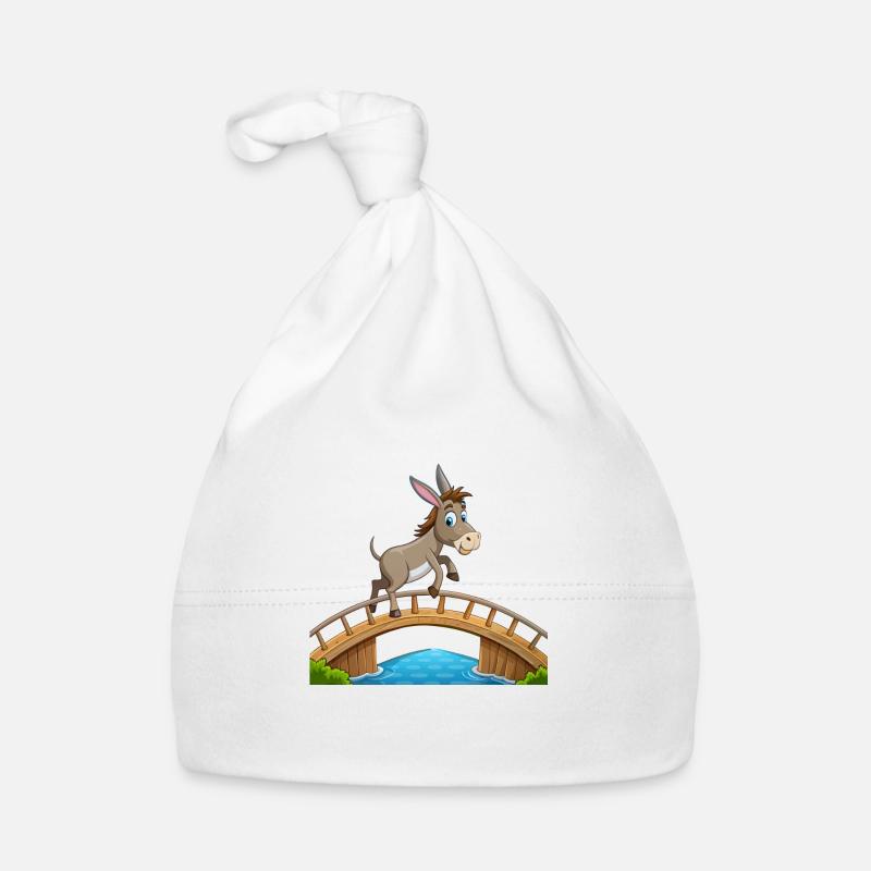 Eselsbrücke Baby Bio-Mütze
