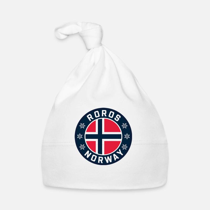 Roros Norway Flag Organic Baby Cap