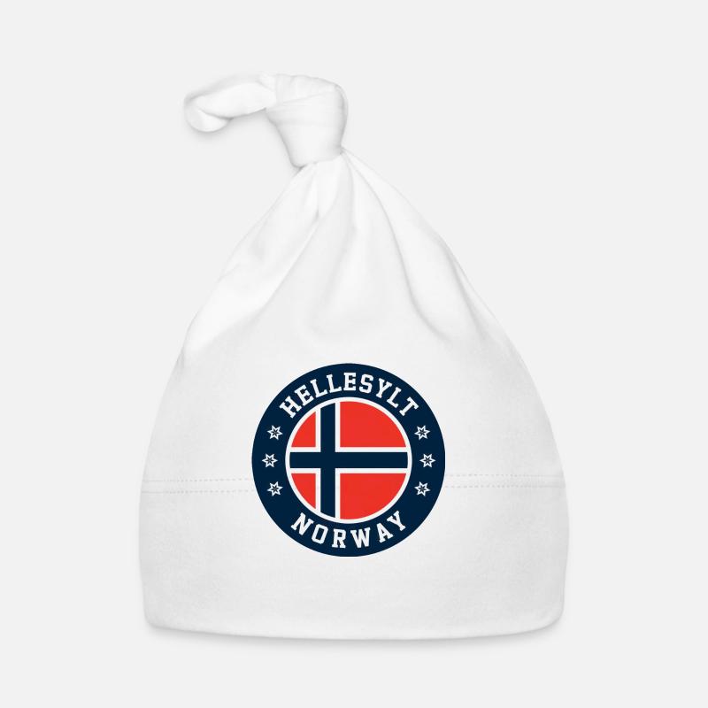 Hellesylt Norway Flag Organic Baby Cap