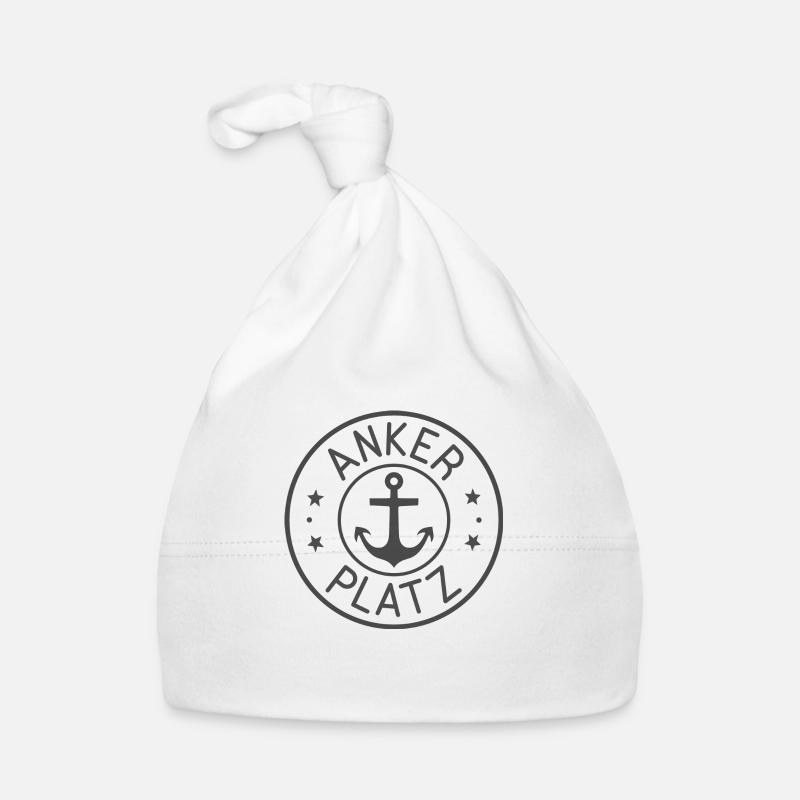 Badge "Ankerplatz" Baby Bio-Mütze