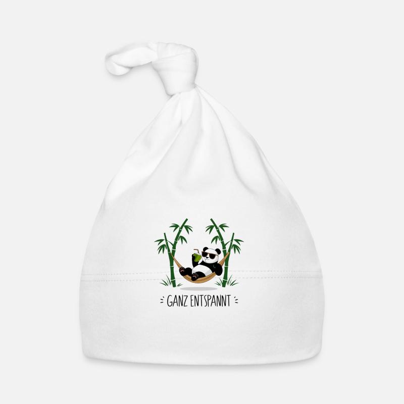 Complètement détendu - Panda Bonnet bio Bébé