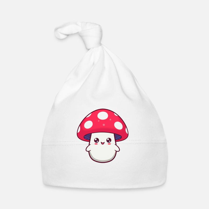 Toadstool Sweet Laugh Mushroom Organic Baby Cap