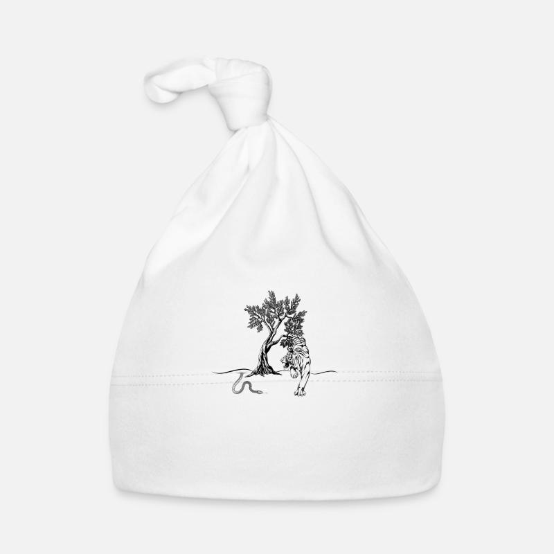 "never alone" Baby Bio-Mütze