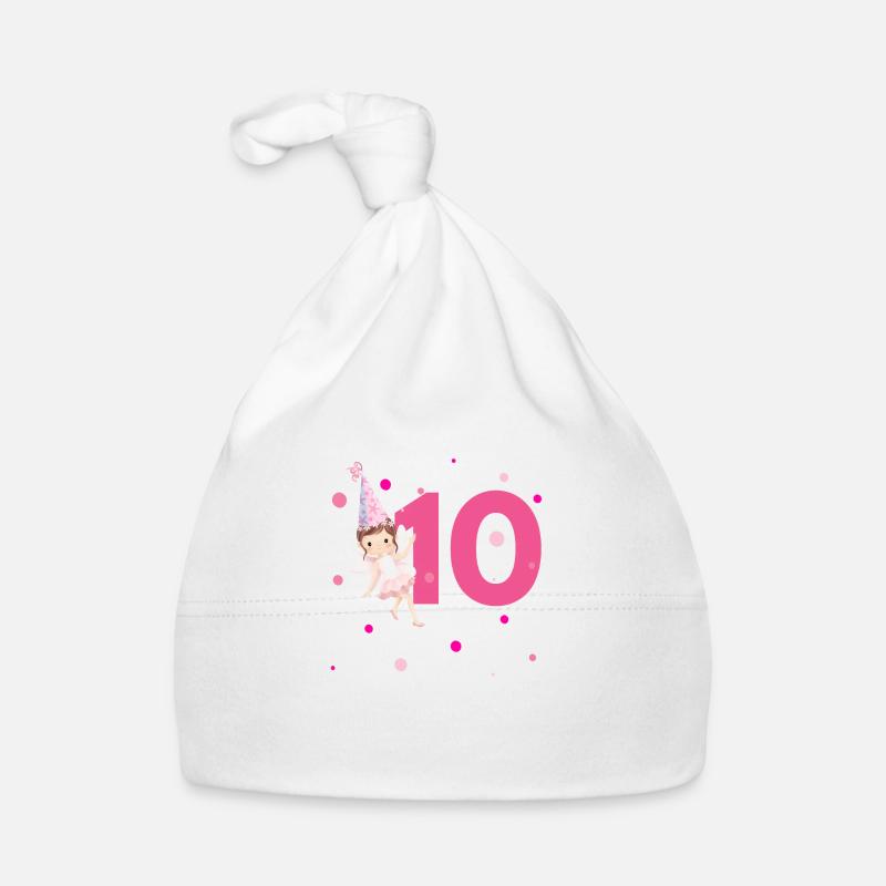 10e anniversaire fée rose Bonnet bio Bébé